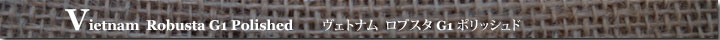 ヴェトナムロブスタG1ポリッシュド